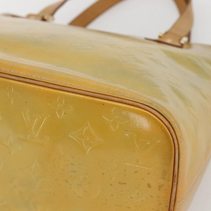 Louis Vuitton Houston Handbag Monogram Vernis, BEIGE, PATENT_LEATHER, Tote bag