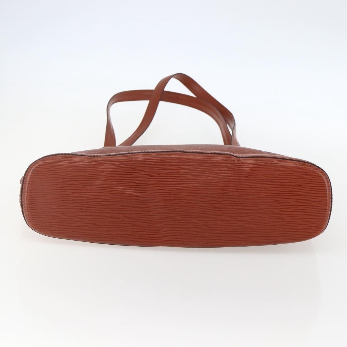 Louis Vuitton Lussac Handbag Epi Leather, BROWN, LEATHER, Shoulder bag