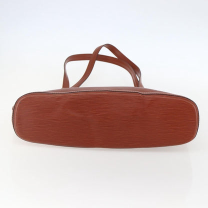 Louis Vuitton Lussac Handbag Epi Leather, BROWN, LEATHER, Shoulder bag