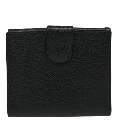 Chanel Vintage Timeless Bifold Wallet Caviar, BLACK, CALFSKIN, Wallets