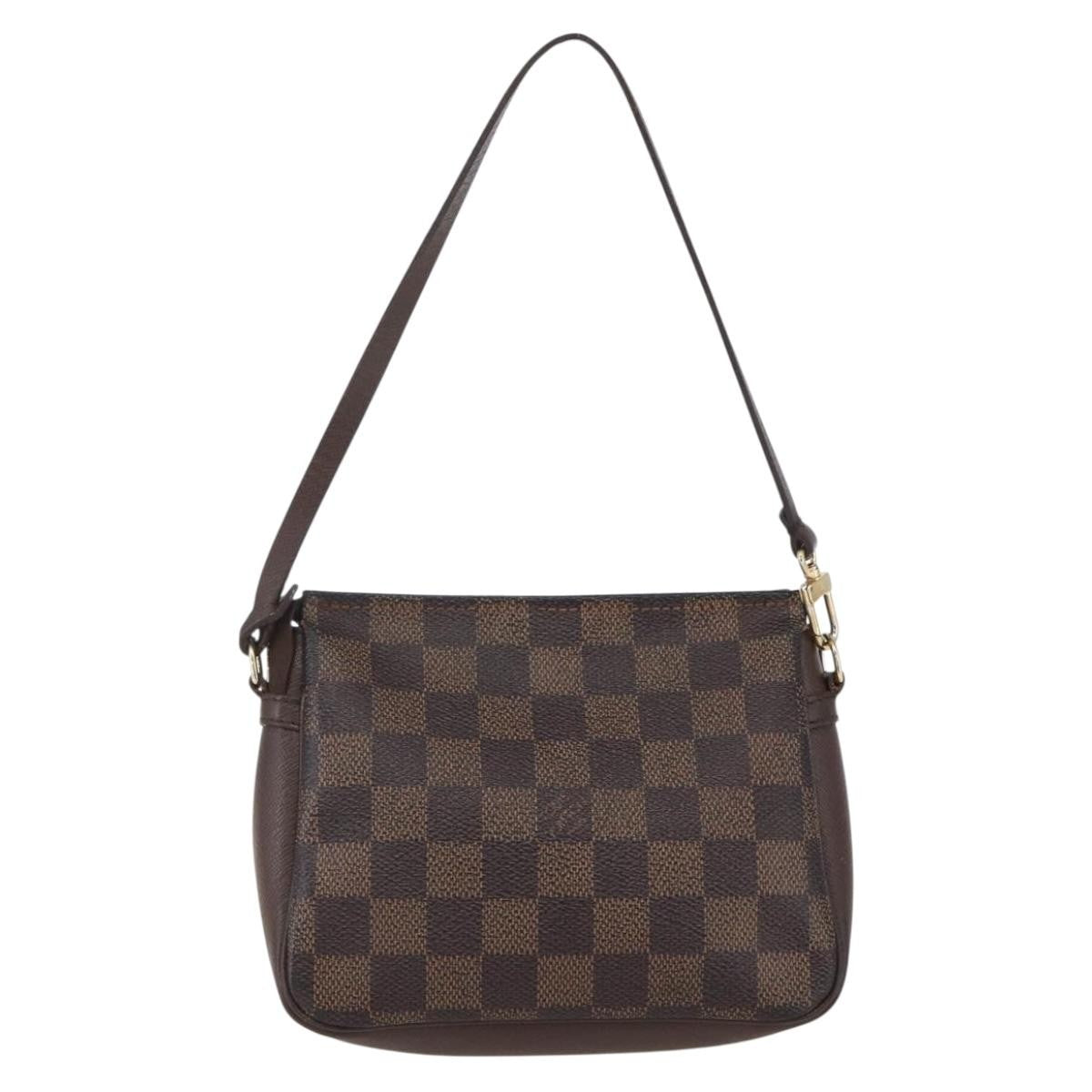 Louis Vuitton Trousse Make Up Bag Damier Canvas, BROWN, CANVAS, Clutche & pouche