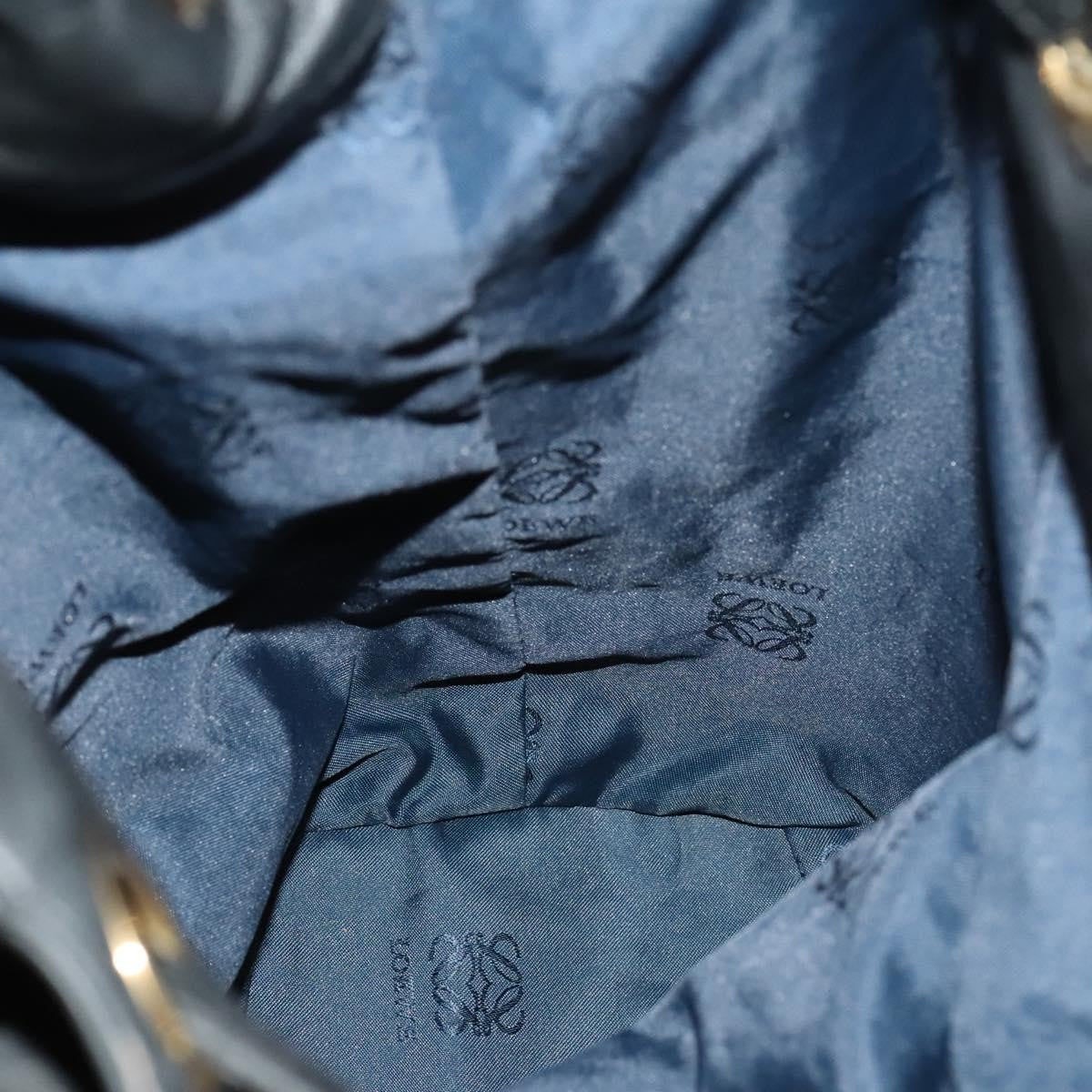 Loewe Vintage Shoulder Bag Leather, BLACK, LEATHER, Shoulder bag