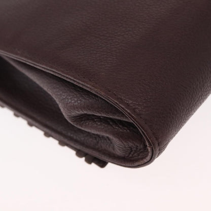 Saint Laurent Vintage Shoulder Bag Leather, PURPLE, LEATHER, Shoulder bag