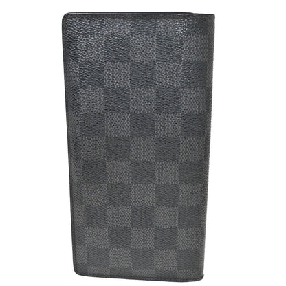 Louis Vuitton Brazza Long Bifold wallet Damier, BLACK, CANVAS, Wallets