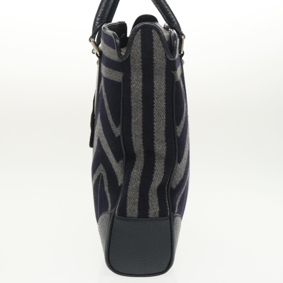 Louis Vuitton Vail Blanket Cabas Wool with Leather, NAVY, WOOL, Tote bag
