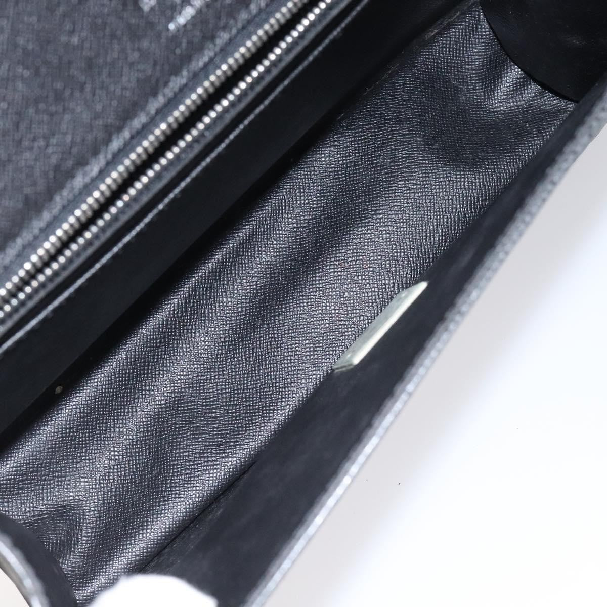 Louis Vuitton S Lock A4 Wristlet Pouch Macassar Monogram Canvas, BLACK, LEATHER, Clutche & pouche