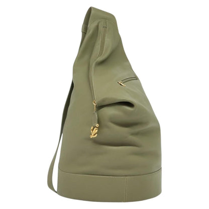 Loewe Anton Sling Bag Leather, GREEN, LEATHER, Shoulder bag