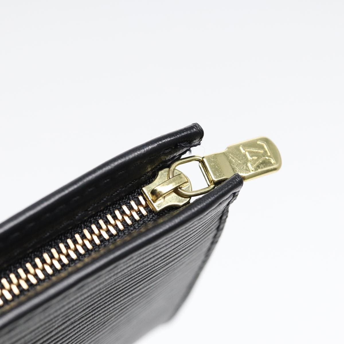 Louis Vuitton Petit Bucket Bag Epi Leather, BLACK, LEATHER, Tote bag