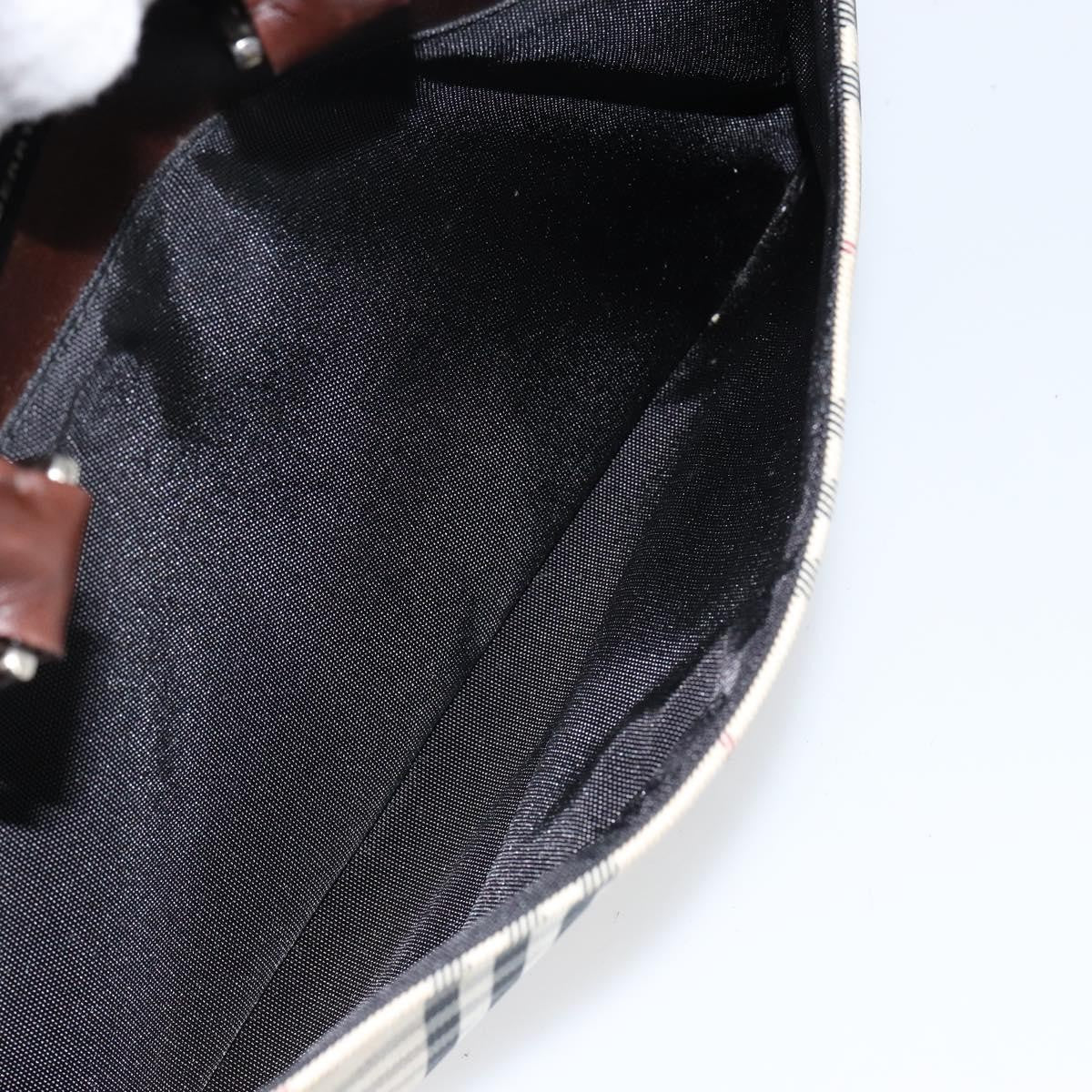 Burberry Nova Check Bowling Bag Canvas, BEIGE, NYLON, Handbag