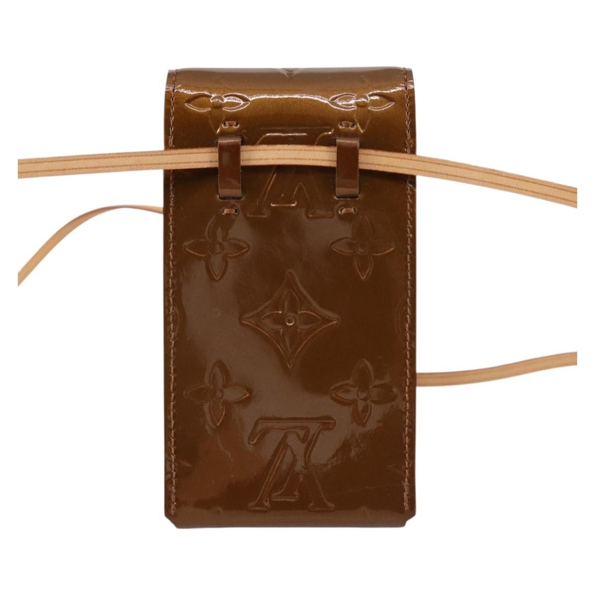 Louis Vuitton Walker Cigarette Case Holder Monogram Vernis, BROWN, PATENT_LEATHER, Clutche & pouche