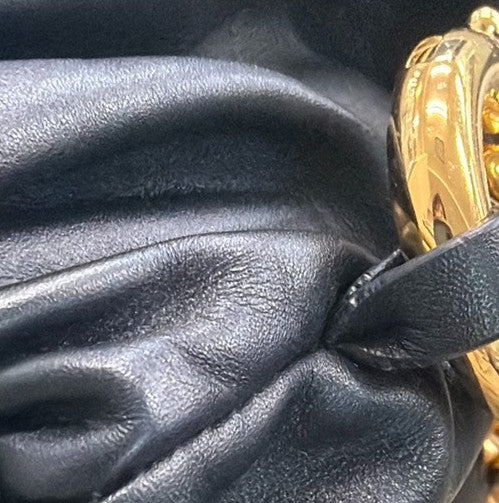 Bottega Veneta The Chain Pouch Leather, BLACK, LEATHER, Shoulder bag