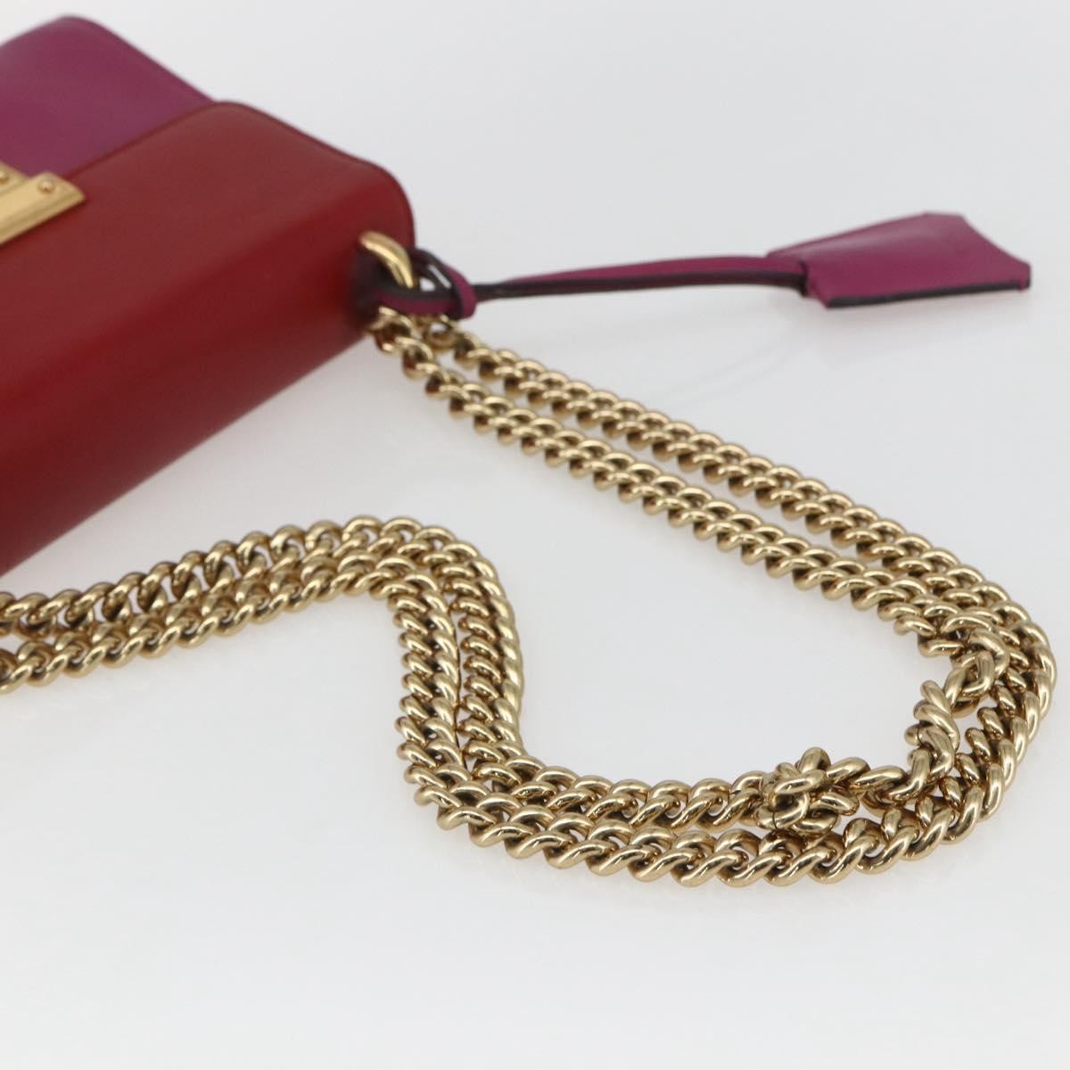 Gucci Padlock Shoulder Bag Leather, RED, LEATHER, Shoulder bag