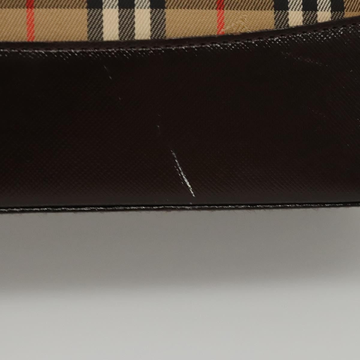 Burberry Shoulder Bag Nova Check Canvas, BEIGE, CANVAS, Shoulder bag