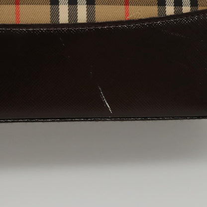 Burberry Shoulder Bag Nova Check Canvas, BEIGE, CANVAS, Shoulder bag