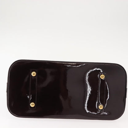 Louis Vuitton Alma Handbag Monogram Vernis, PURPLE, PATENT_LEATHER, Handbag