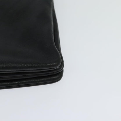 Celine Trio Crossbody Bag Leather, BLACK, LEATHER, Crossbody bag