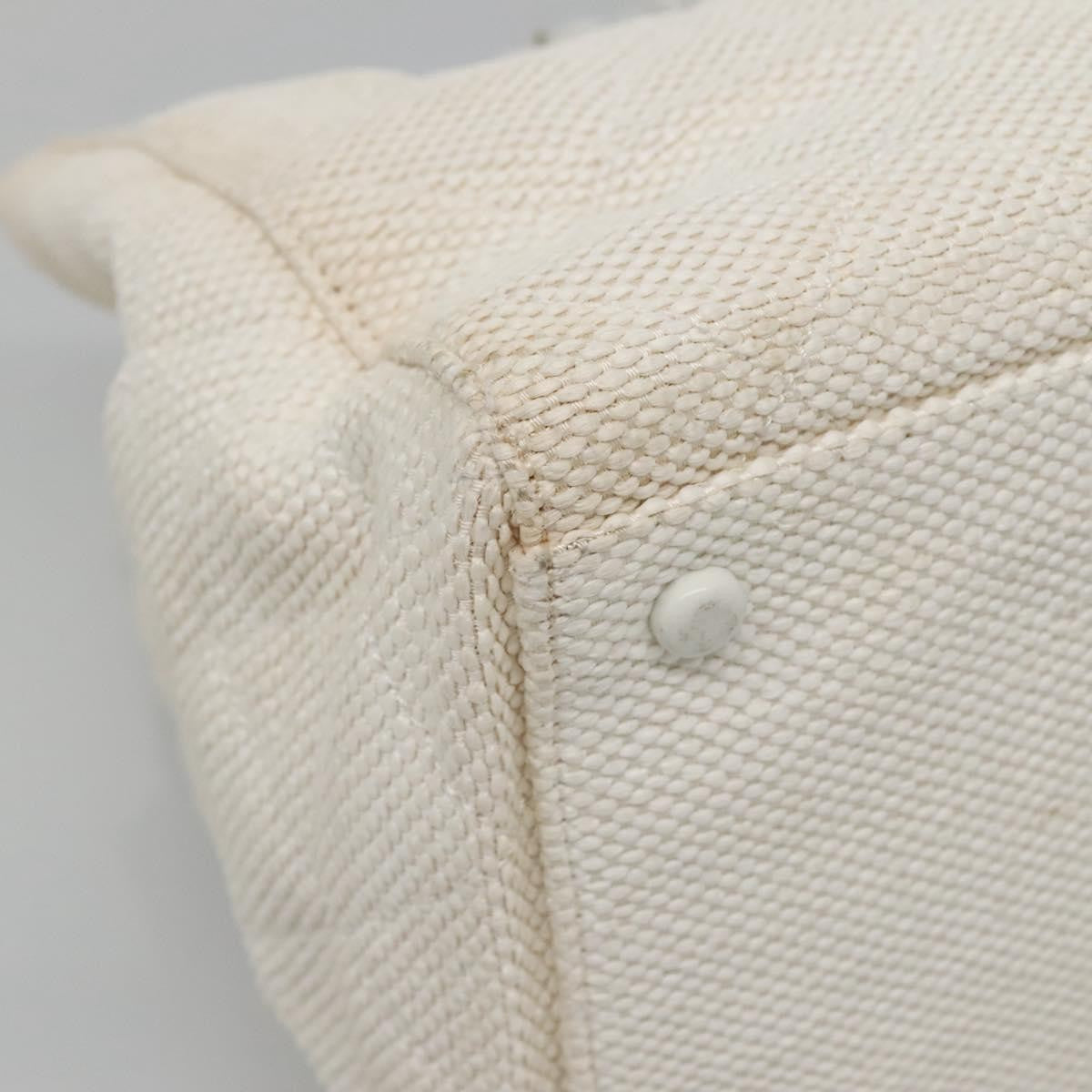 Chanel CC Resin Chain Tote Quilted Raffia, WHITE, WOOD, Tote bag