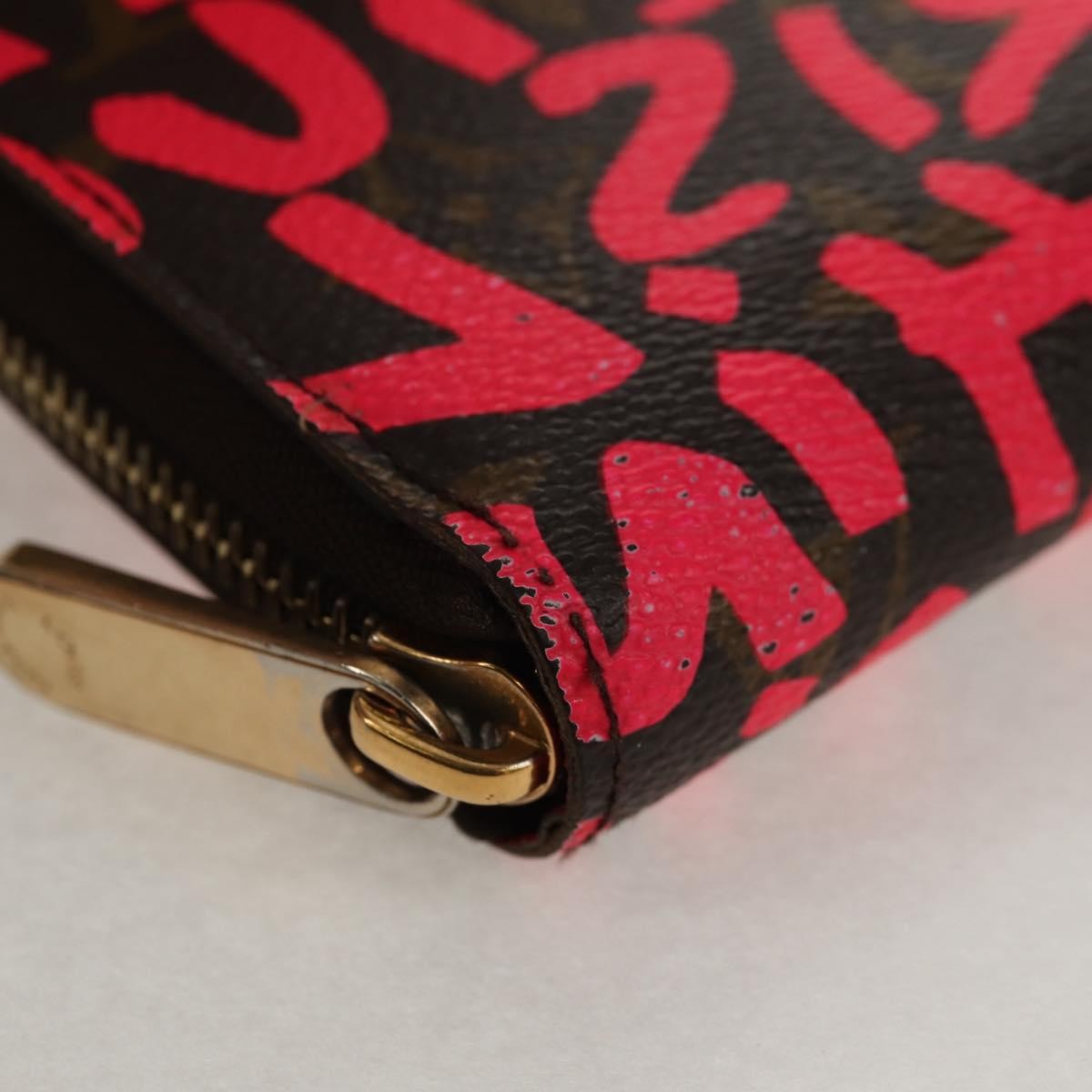 Louis Vuitton Zippy Wallet NM Monogram Graffiti, PINK, CANVAS, Wallets
