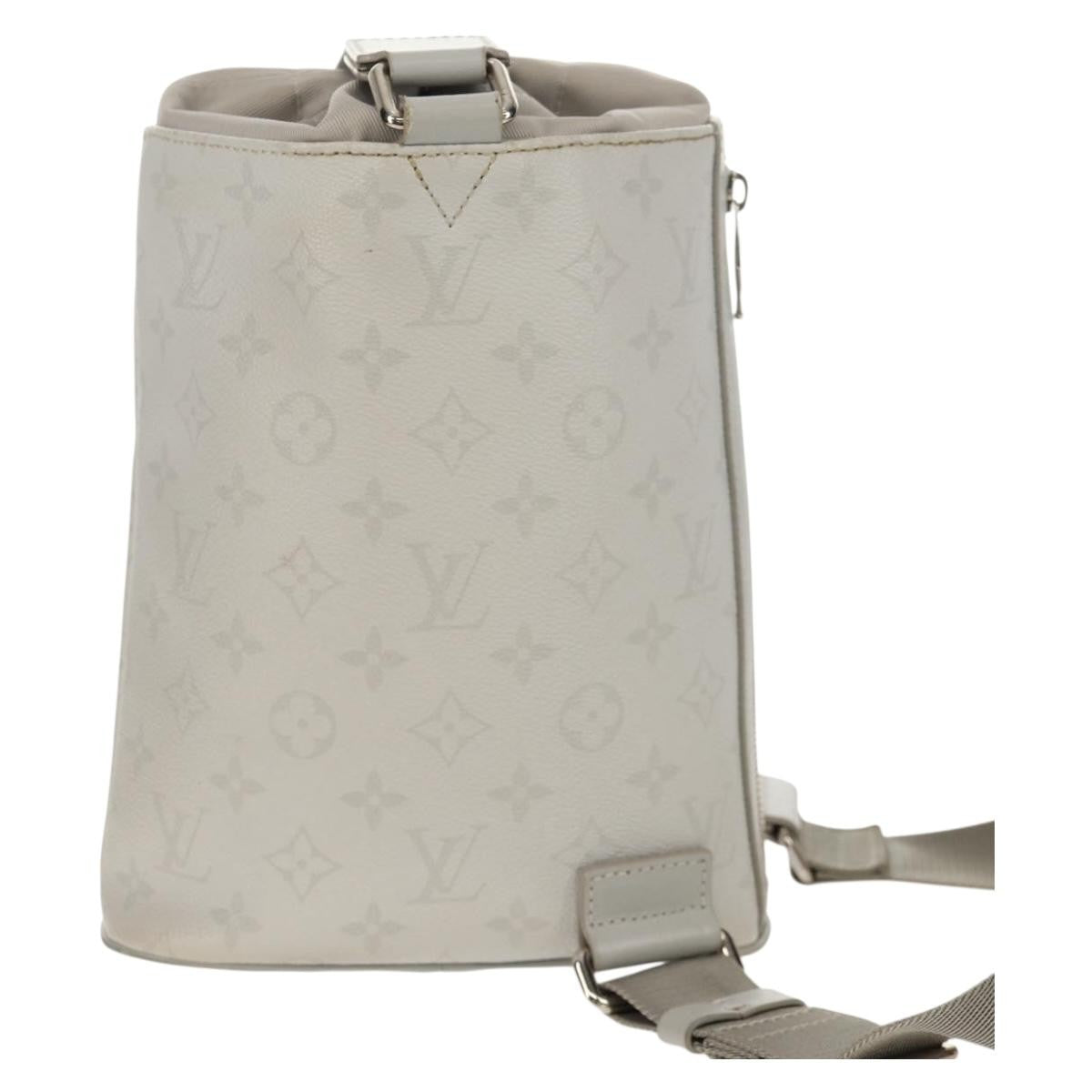 Louis Vuitton Chalk Sling Bag Limited Edition Logo Story Monogram Canvas, WHITE, CANVAS, Shoulder bag