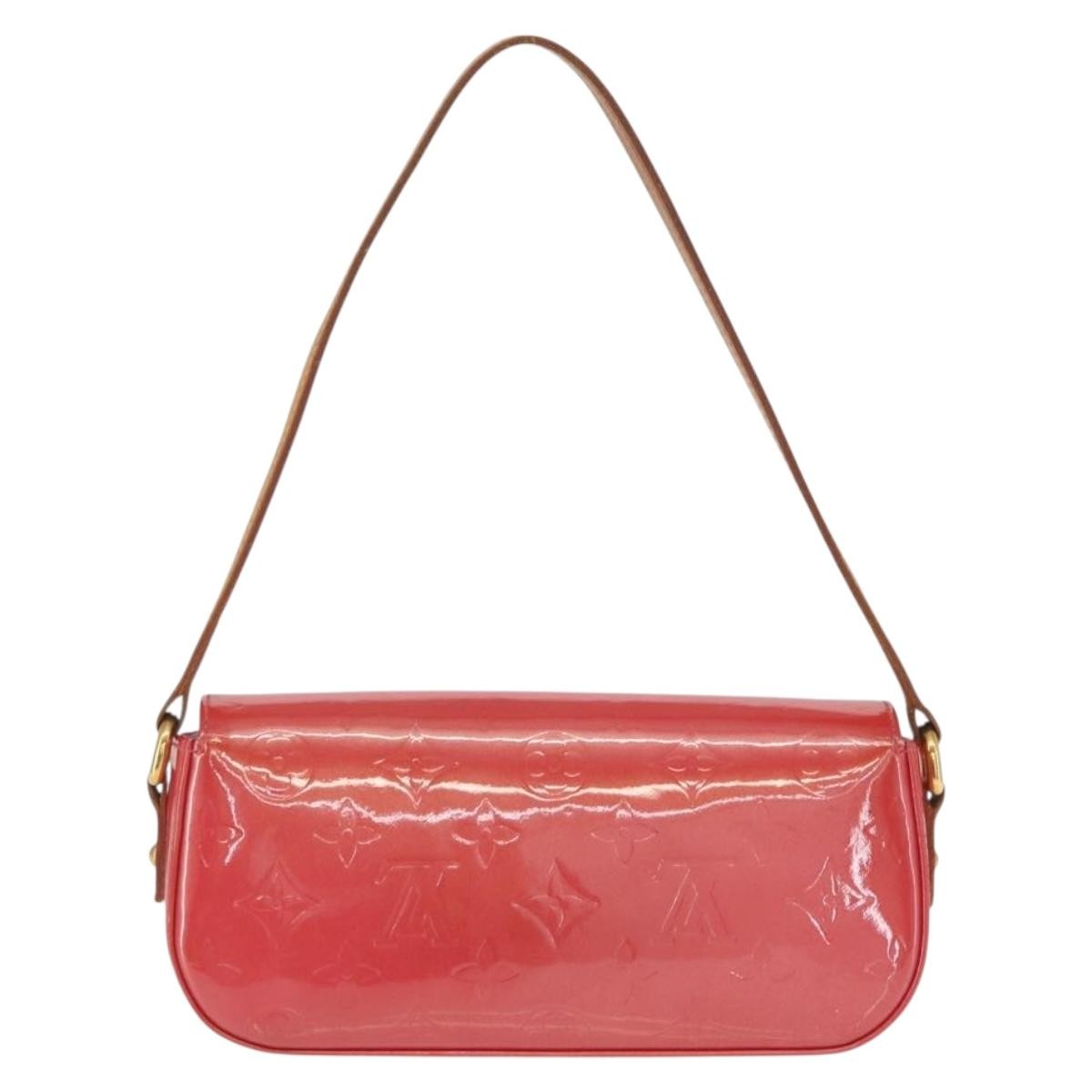 Louis Vuitton Malibu Street Handbag Monogram Vernis, RED, PATENT_LEATHER, Clutche & pouche