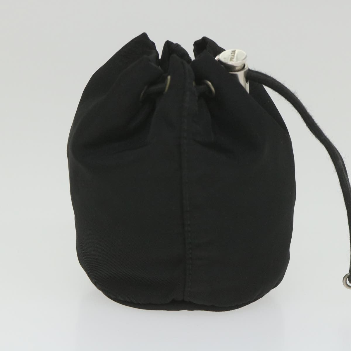 Prada Drawstring Crossbody Pouch Tessuto, BLACK, NYLON, Clutche & pouche