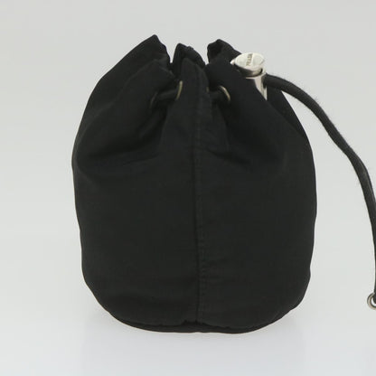 Prada Drawstring Crossbody Pouch Tessuto, BLACK, NYLON, Clutche & pouche
