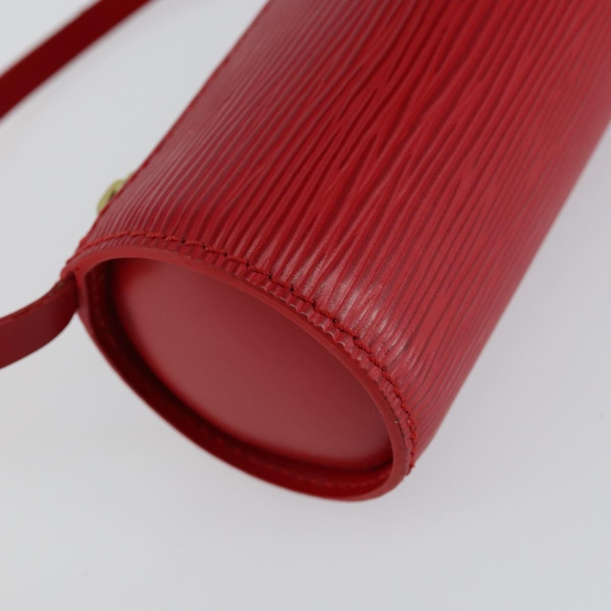 Louis Vuitton Soufflot Pochette Epi Leather, RED, LEATHER, Clutche & pouche