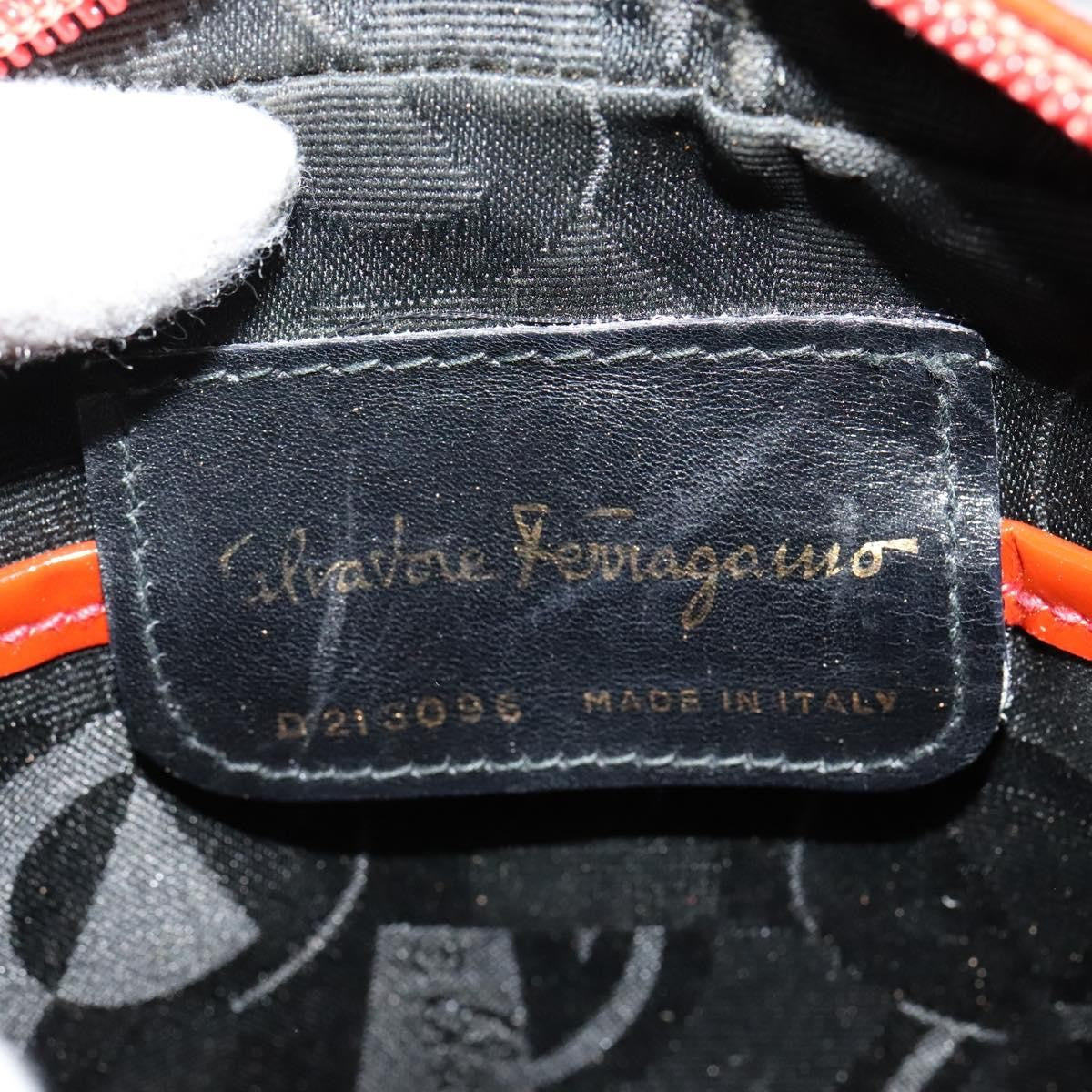 Salvatore Ferragamo Vala Shoulder Bag Patent Leather, RED, PATENT_LEATHER, Shoulder bag