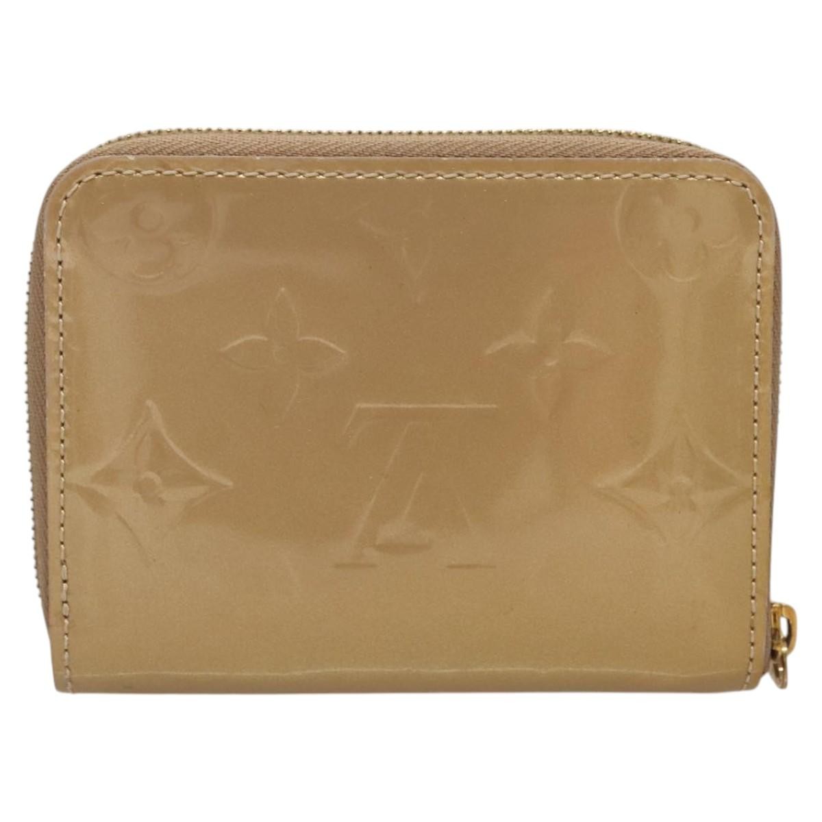 Louis Vuitton Porte-Monnaie Zippy Wallet Monogram Vernis, BEIGE, PATENT_LEATHER, Wallets