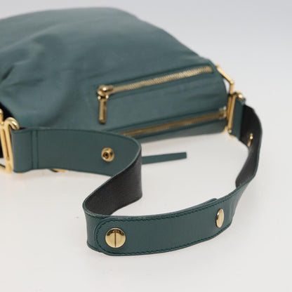 Chloe Vintage Shoulder Bag Leather, TURQUOISE, LEATHER, Shoulder bag