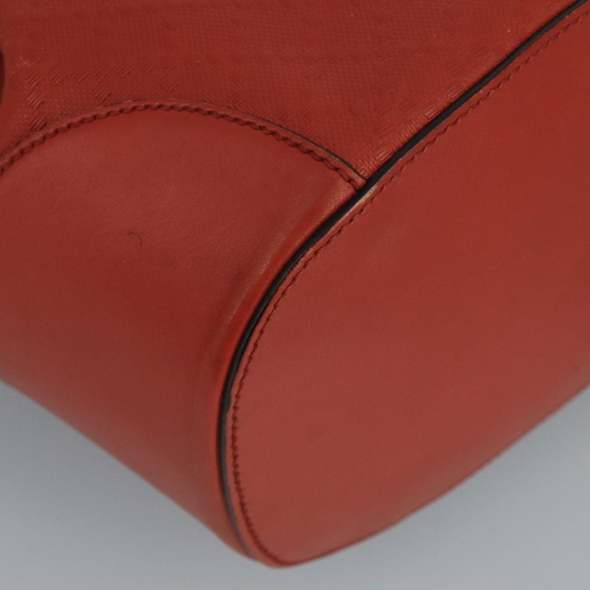 Gucci Bright Bucket Bag Diamante Leather, ORANGE, LEATHER, Handbag