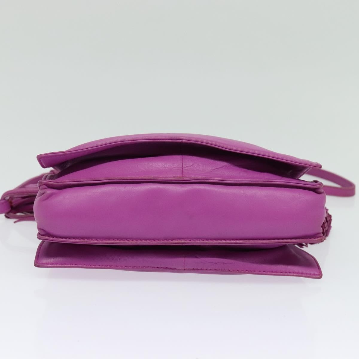 Loewe Flamenco Crossbody Bag Leather, PURPLE, LEATHER, Shoulder bag