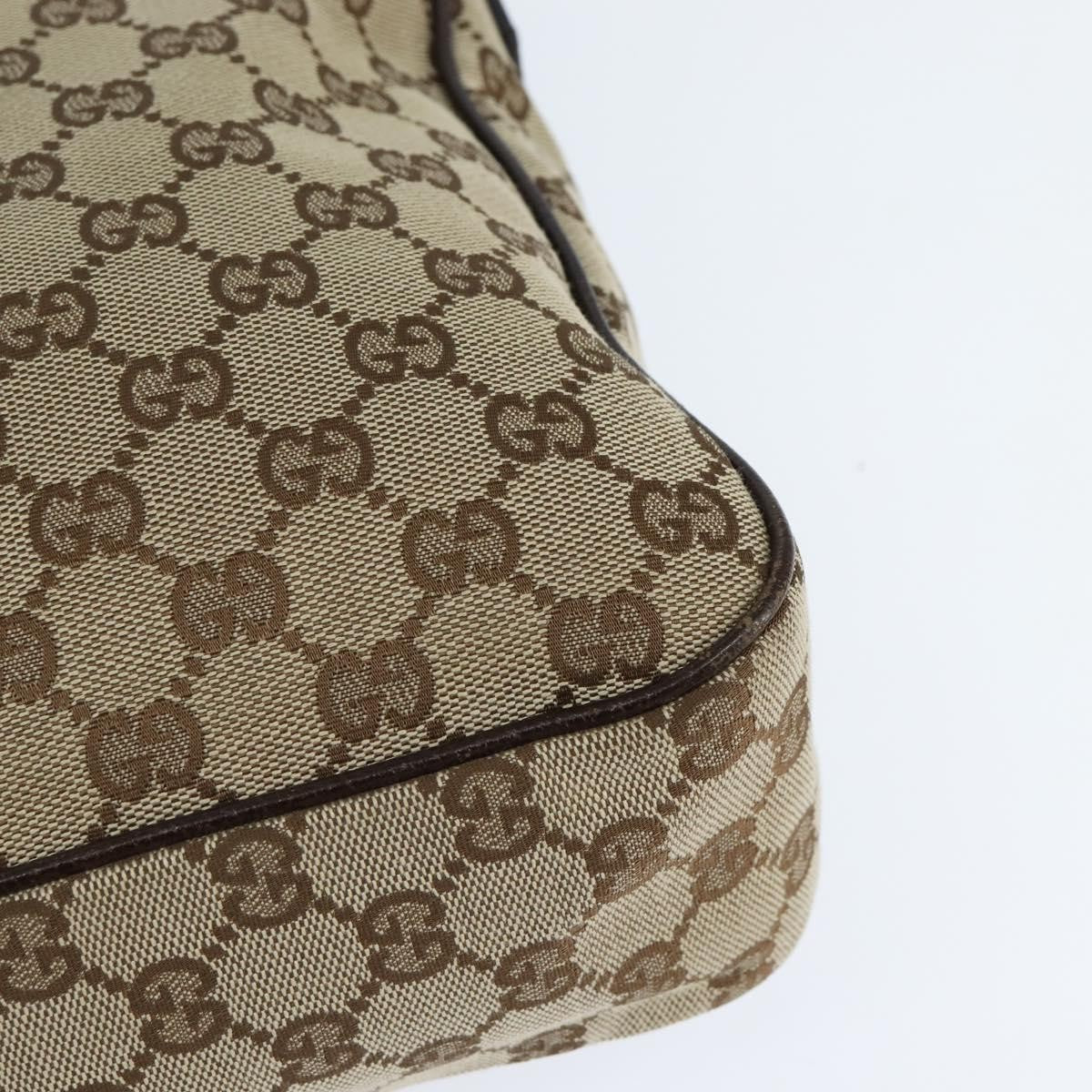 Gucci Front Pocket Messenger Bag GG Canvas, BEIGE, CANVAS, Shoulder bag