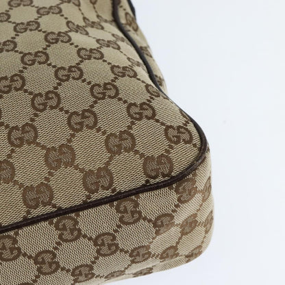 Gucci Front Pocket Messenger Bag GG Canvas, BEIGE, CANVAS, Shoulder bag