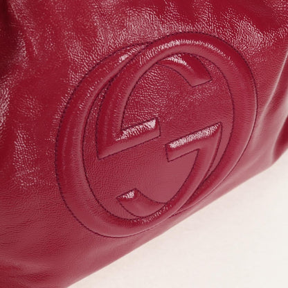 Gucci Soho Chain Strap Shoulder Bag Patent, PINK, PATENT_LEATHER, Shoulder bag