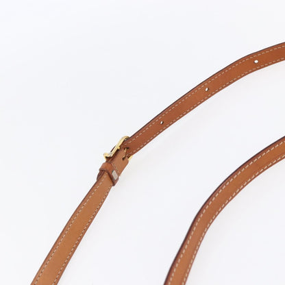 Celine Vintage Macadam Shoulder Bag Canvas and Leather, BROWN, CANVAS, Shoulder bag