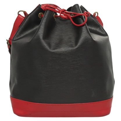 Louis Vuitton Bicolor Noe Handbag Epi Leather, BLACK, LEATHER, Shoulder bag