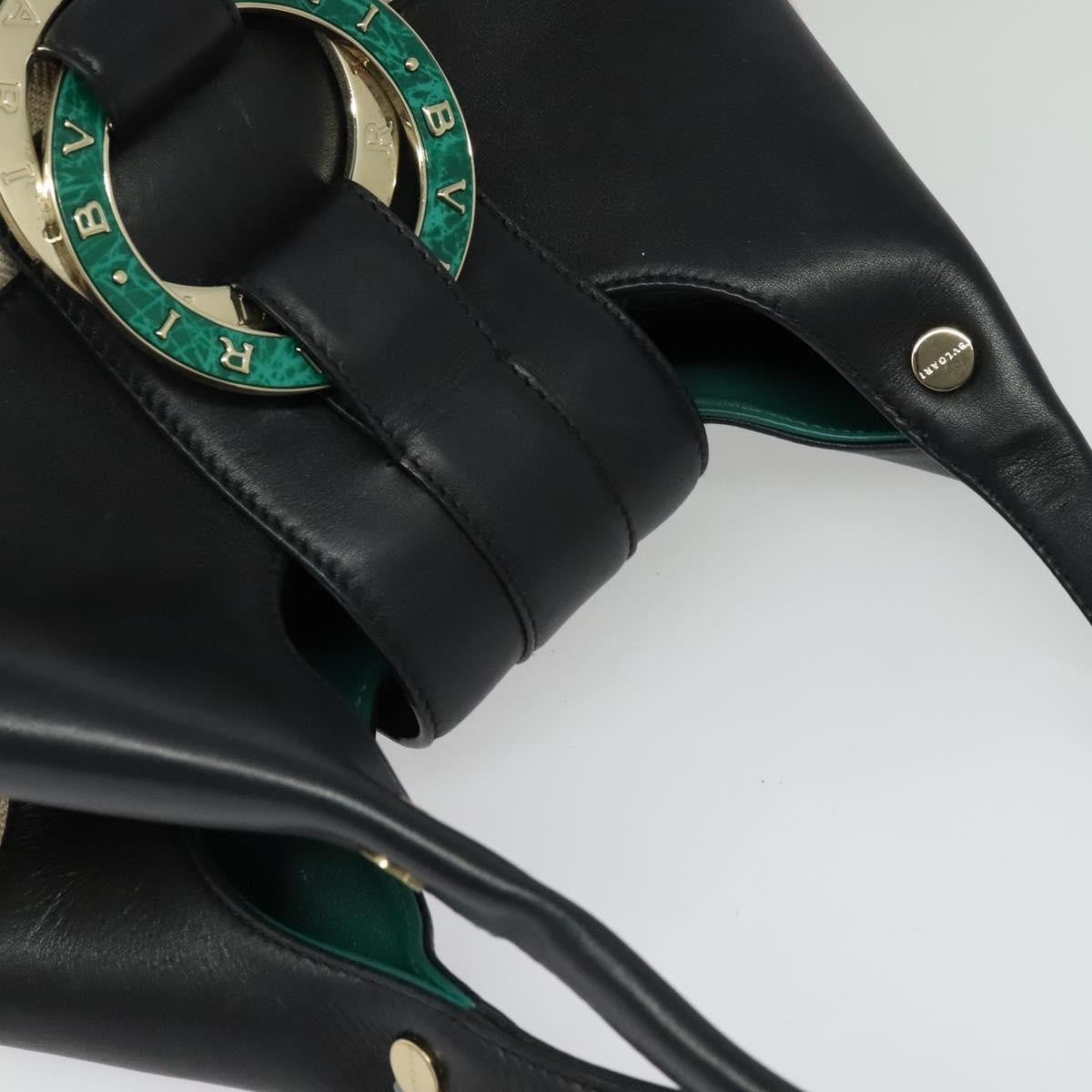 Bvlgari Chandra Hobo Canvas and Leather, BEIGE, CANVAS, Shoulder bag