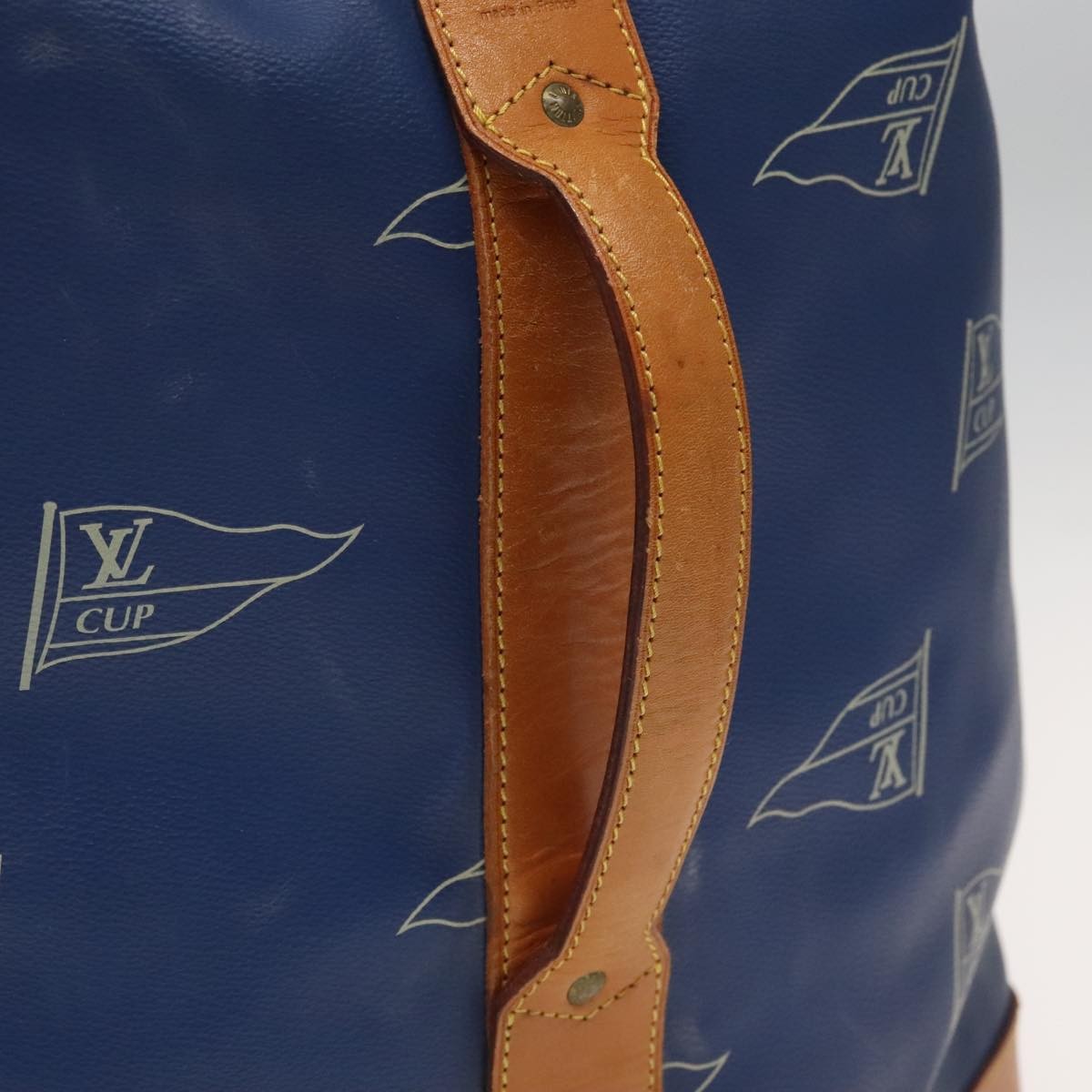 Louis Vuitton Cup Sac Marin Bandouliere Bag Coated Canvas, BLUE, CANVAS, Shoulder bag