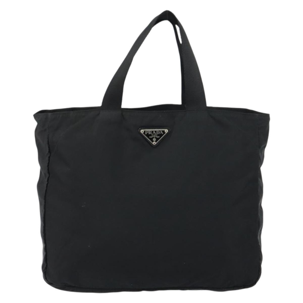 Prada Vintage Zip Tote Tessuto, BLACK, NYLON, Tote bag