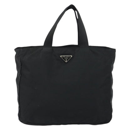 Prada Vintage Zip Tote Tessuto, BLACK, NYLON, Tote bag