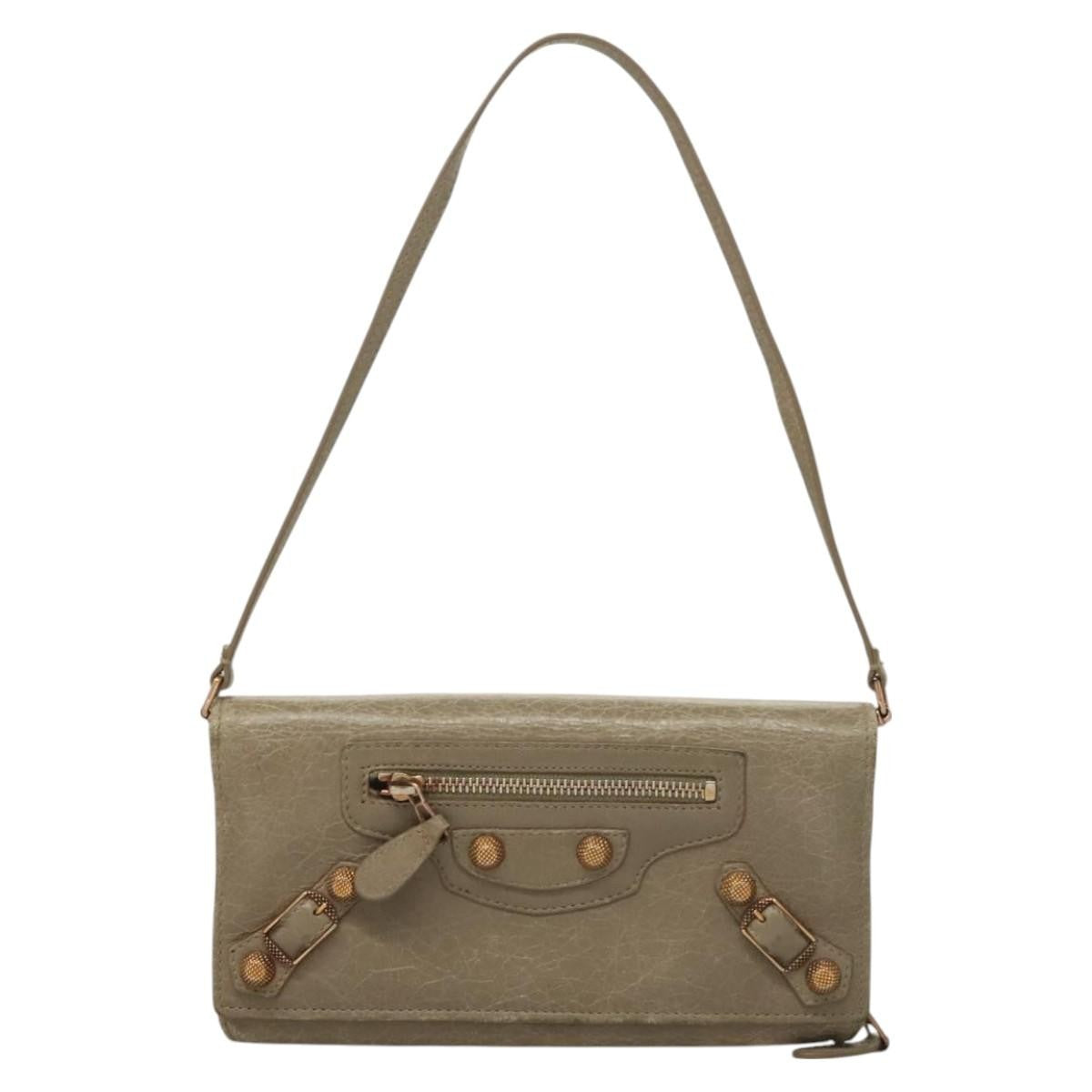 Balenciaga Giant Money Flap Wallet Leather, BEIGE, LEATHER, Wallets