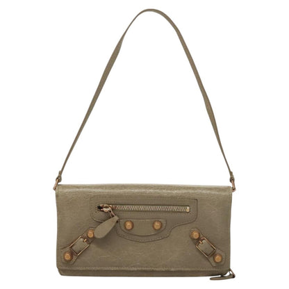 Balenciaga Giant Money Flap Wallet Leather, BEIGE, LEATHER, Wallets