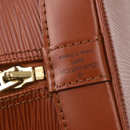 Louis Vuitton Alma Handbag Epi Leather, BROWN, LEATHER, Handbag