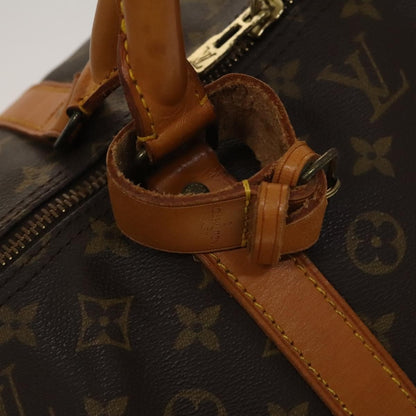 Louis Vuitton Keepall Bag Monogram Canvas, BROWN, CANVAS, Travel bag