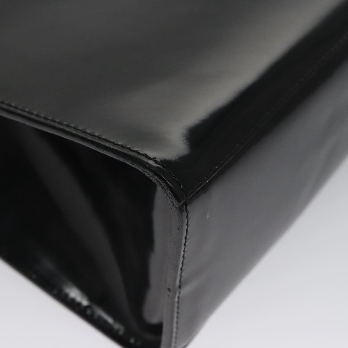 Salvatore Ferragamo Shopper Tote Patent Leather, BLACK, PATENT_LEATHER, Tote bag