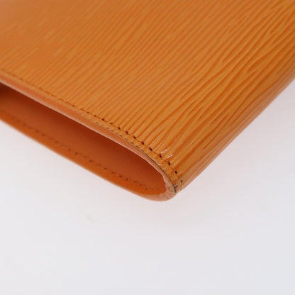 Louis Vuitton Pochette Accessoires Epi Leather, ORANGE, LEATHER, Clutche & pouche