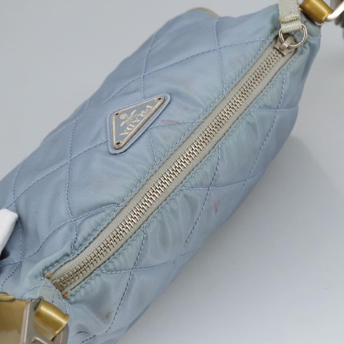Prada Vintage Shoulder Bag Tessuto, BLUE, NYLON, Shoulder bag
