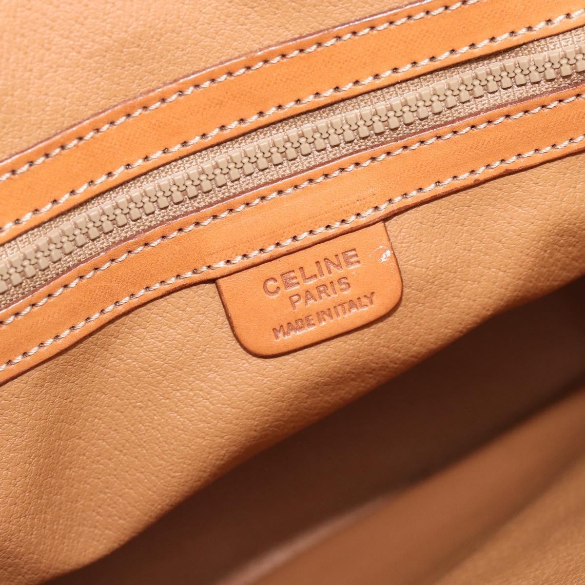 Celine Vintage Macadam Handbag Canvas, Brown, Canvas, Handbag