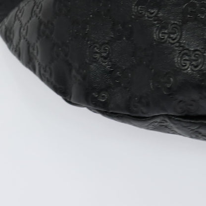 Gucci Waist Bag Guccissima Leather, BLACK, LEATHER, Clutche & pouche